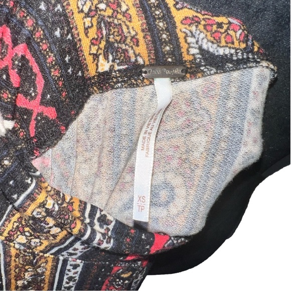 Free people Paisley  Turtle Neck Top XS - Picture 5 of 5